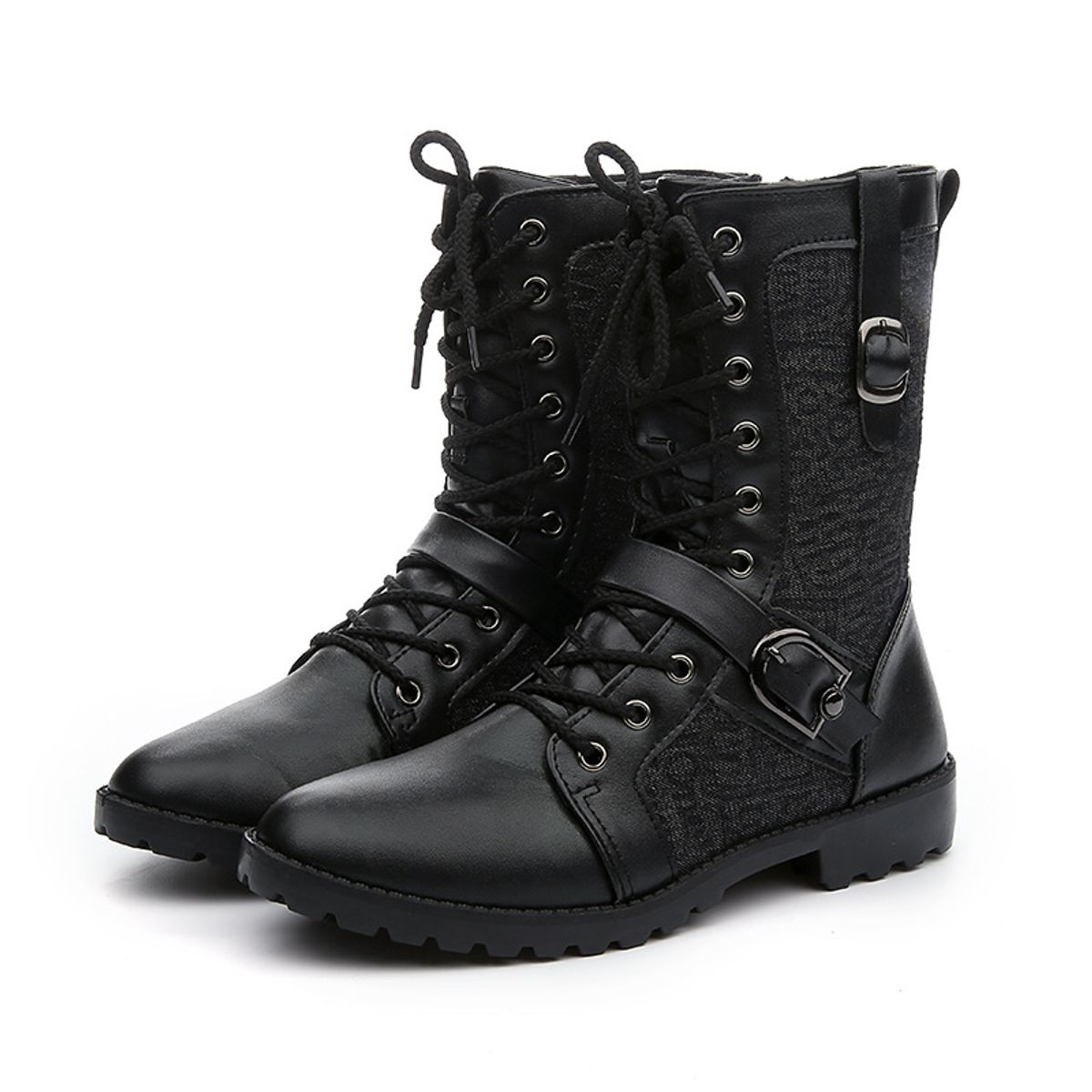 BLWOENS - Botas para Hombre-Negro