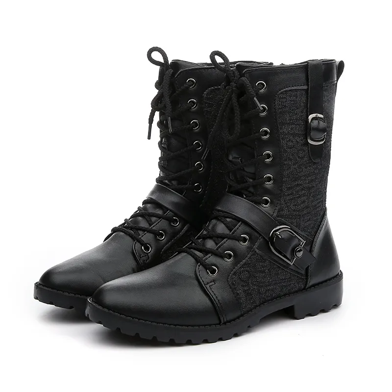 BLWOENS - Botas para Hombre-Negro