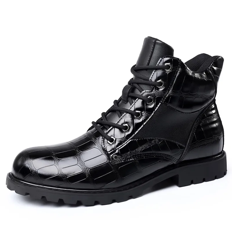 BLWOENS - Botas para Hombre-Negro