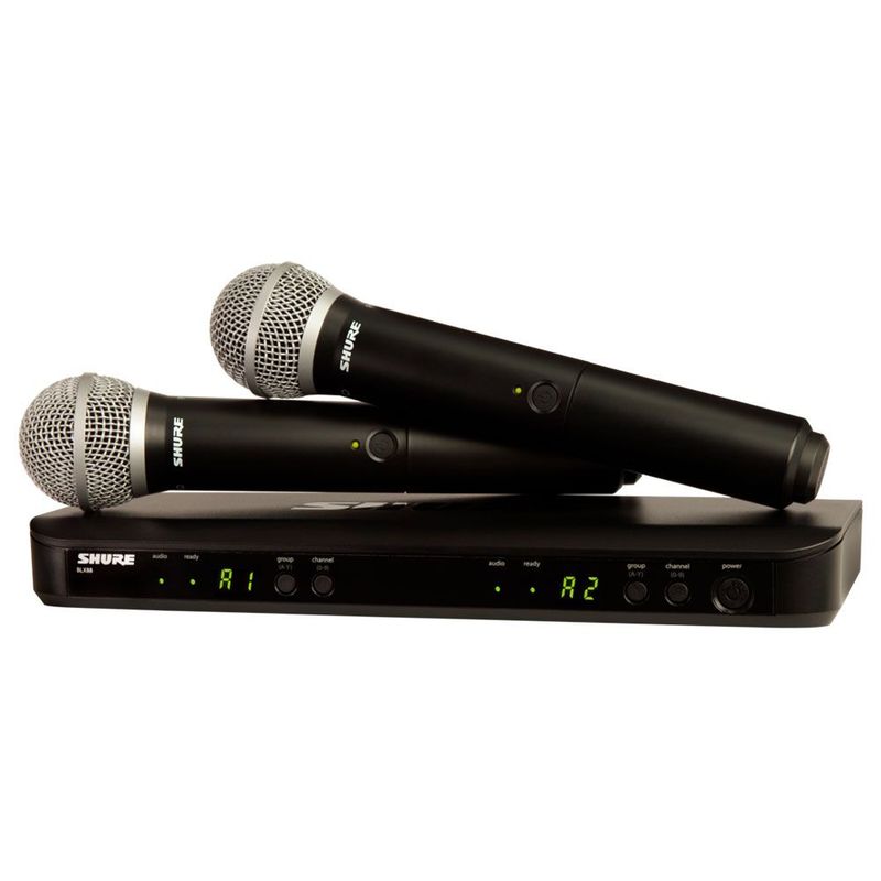 SHURE - Sistema dual Micrófono Inalámbrico Shure BLX288PG58