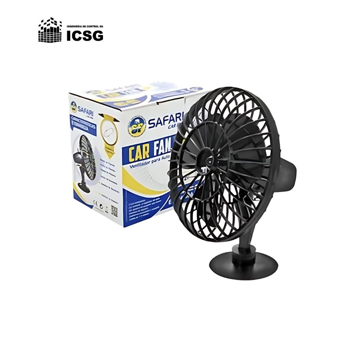 GENERICO - Ventilador Para Auto 5pulg Oscilador Safari
