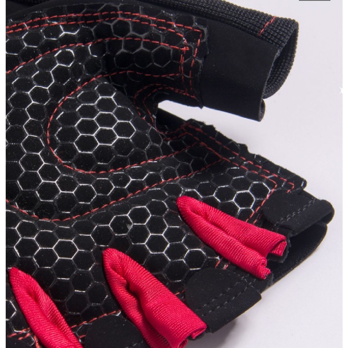 GENERICO - Guantes con muñequera par de guantes ROJO TALLA L