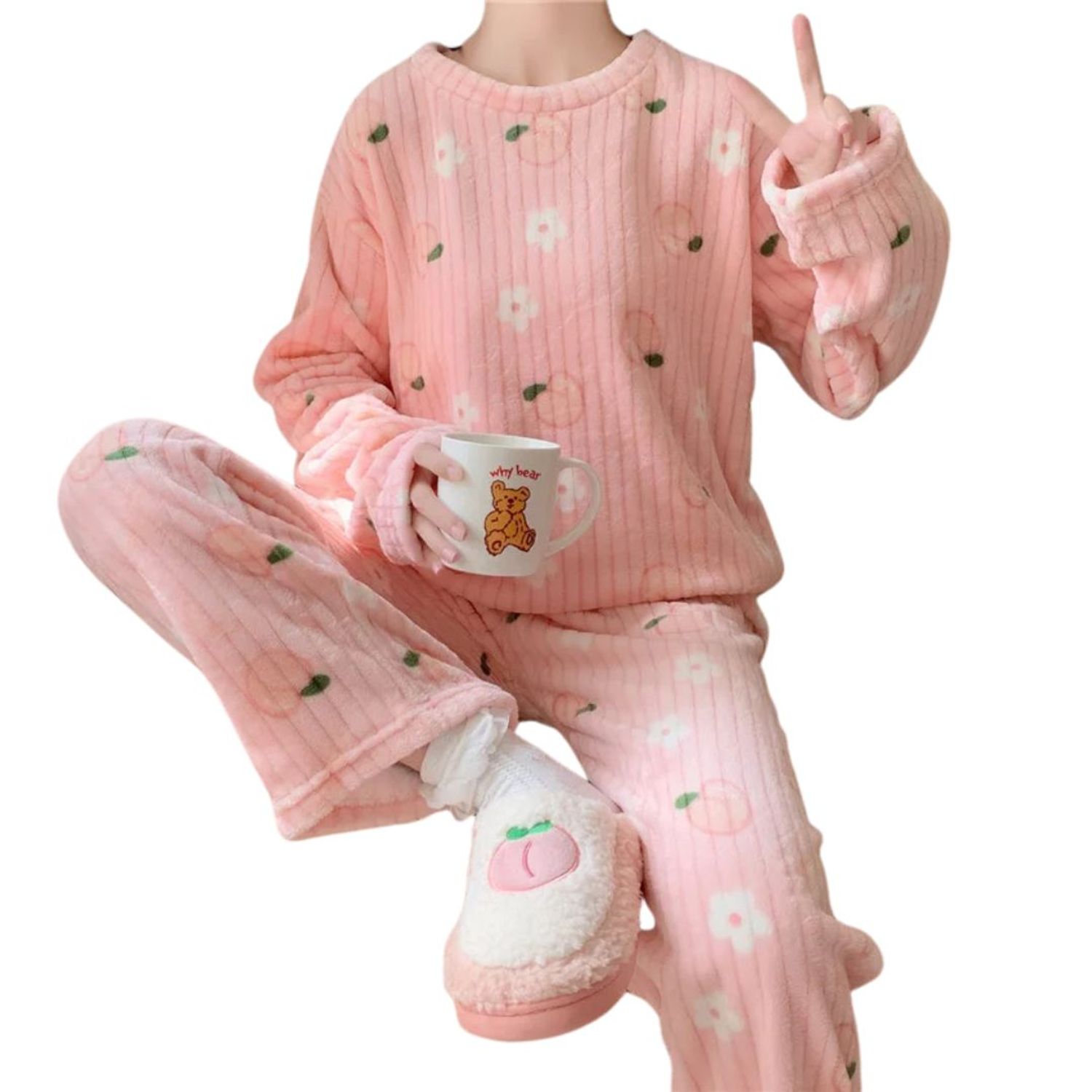 Pijama Kawaii Pijamas De Piezas Mujer PIJAMA PARA INVIERNO KAWAII