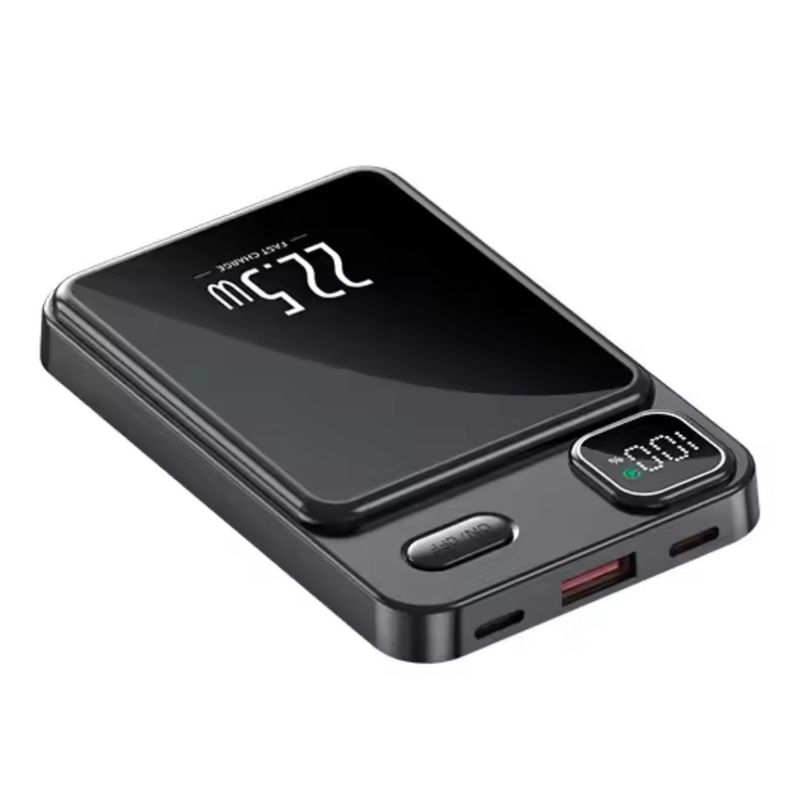 SUPER - Power Bank Magnético SUPER Carga Inalámbrica 15000mAh CP01 - Negro