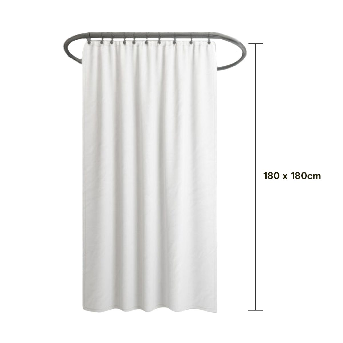 INSPIRA - Cortina para Baño Impermeable Liso