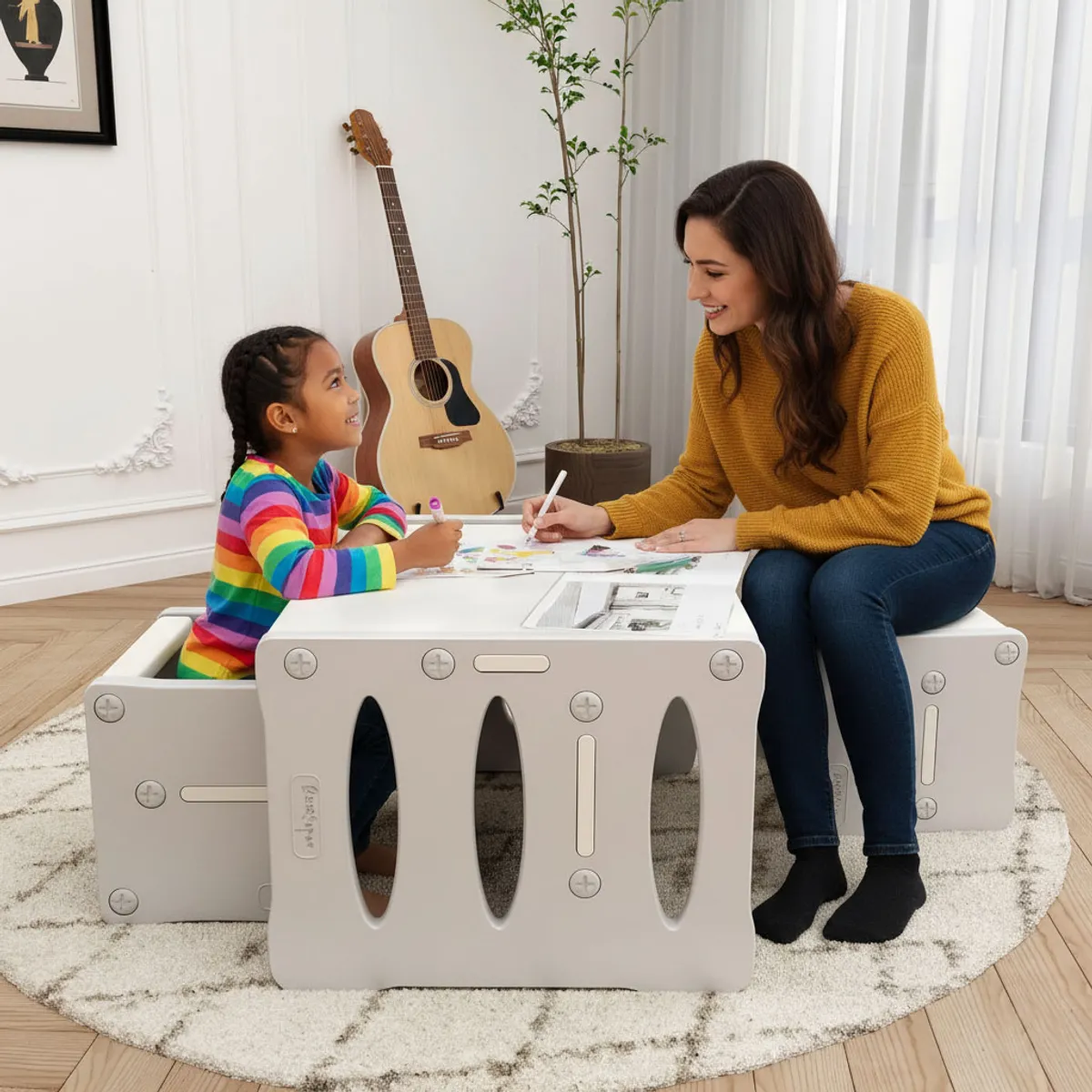 PERU IMPORTACIONES - Juego de Mesa Infantil Montessori