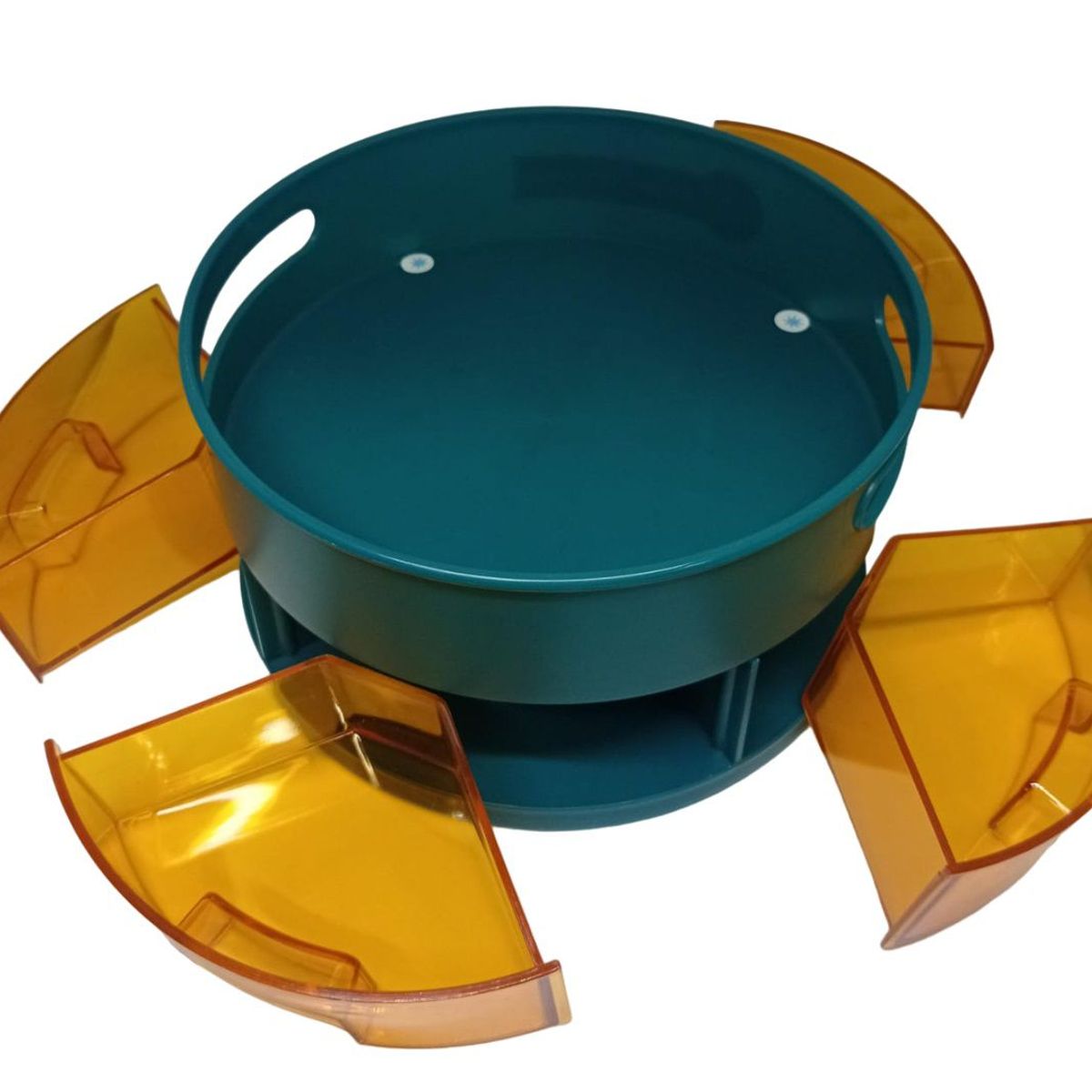 GENERICO - ORGANIZADOR DE ARMARIO GIRATORIO DE 2 NIVELES - VERDE