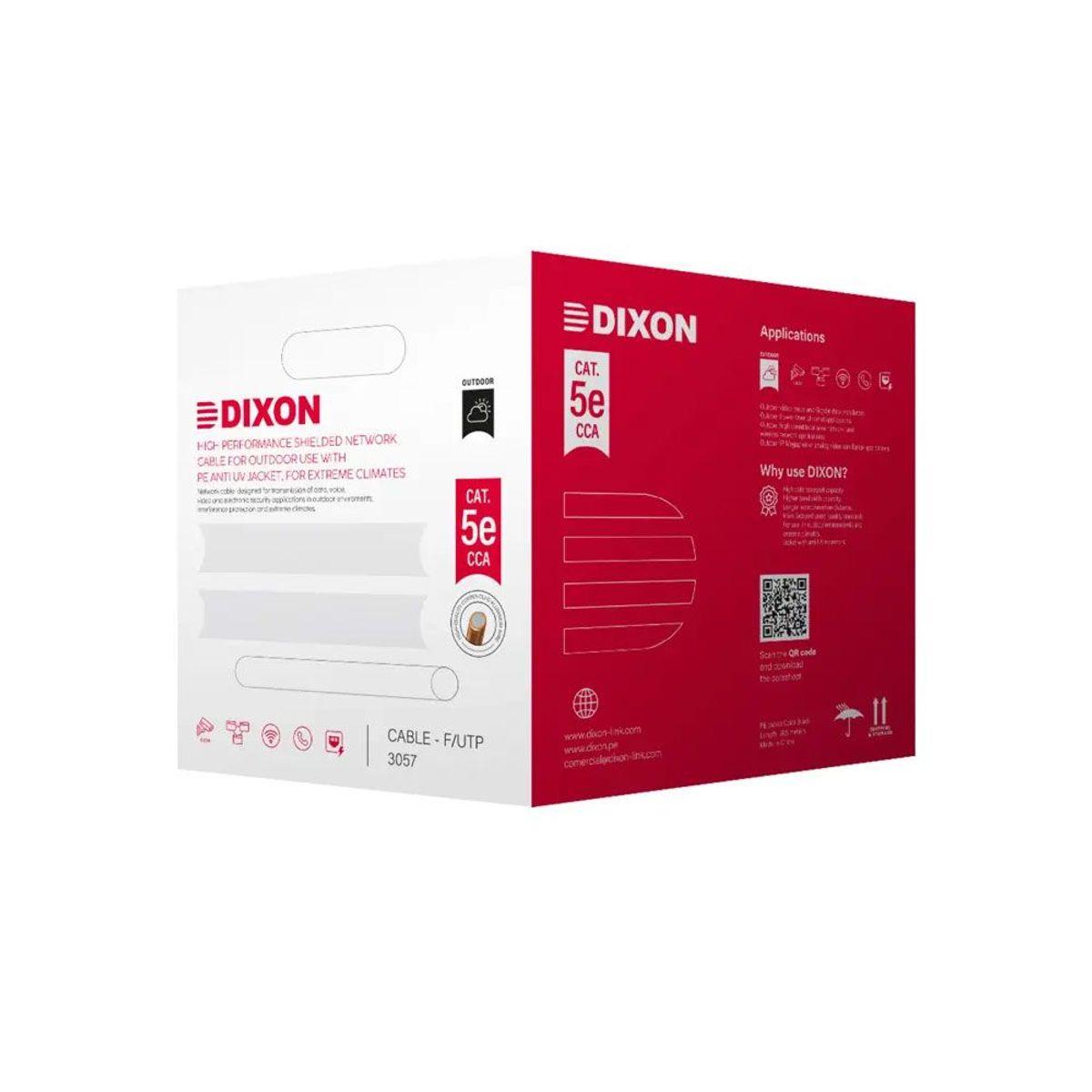 DIXON - CABLE DE RED DIXON CAT5 CCA 3057 EXTERIOR 305MTS