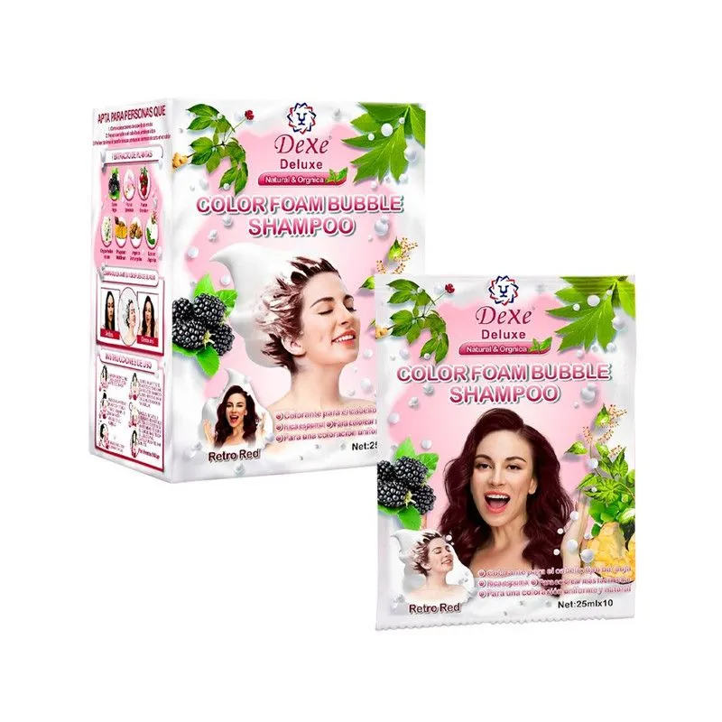 DEXE - Shampoo Capilar Cubre Canas Rojo Retro Dexe