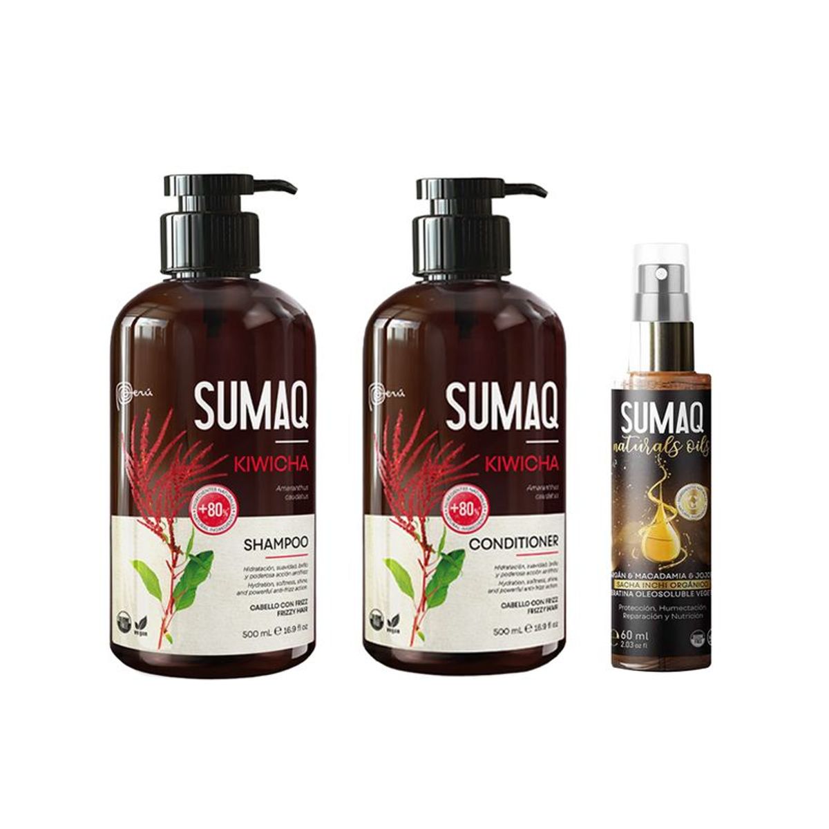 SUMAQ - Shampoo + Acondicionador SUMAQ Kiwicha + Spray Capilar Sacha Inchi