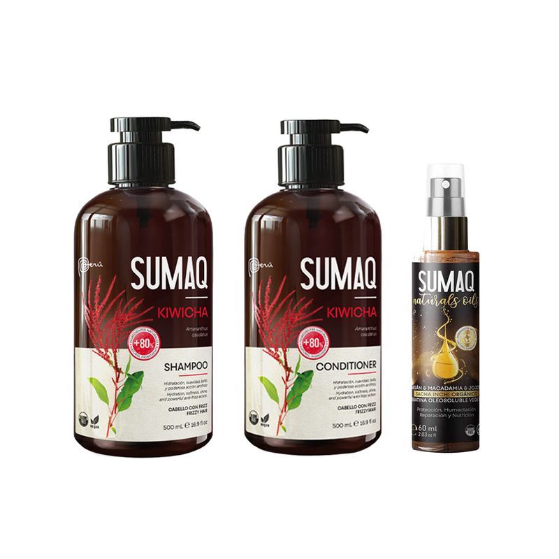 SUMAQ - Shampoo + Acondicionador SUMAQ Kiwicha + Spray Capilar Sacha Inchi