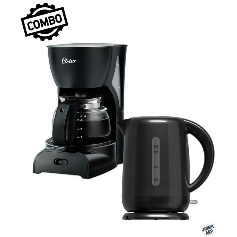 OSTER - Combo oster cafetera bvstdcdr5b-053 + hervidor bvstkt3101- negro