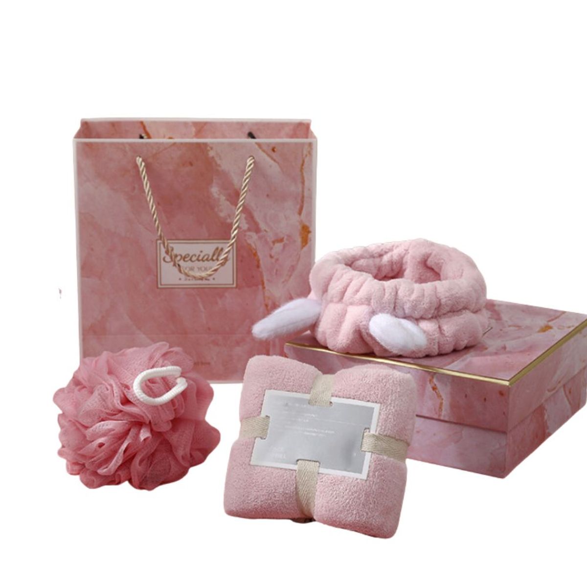 GENERICO - Set de baño para damas en caja de regalo