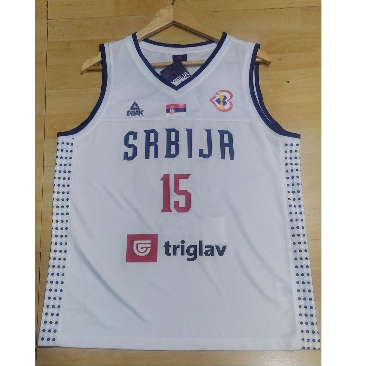 PEAK - Camiseta de SERBIA 2024 FIBA JERSEY