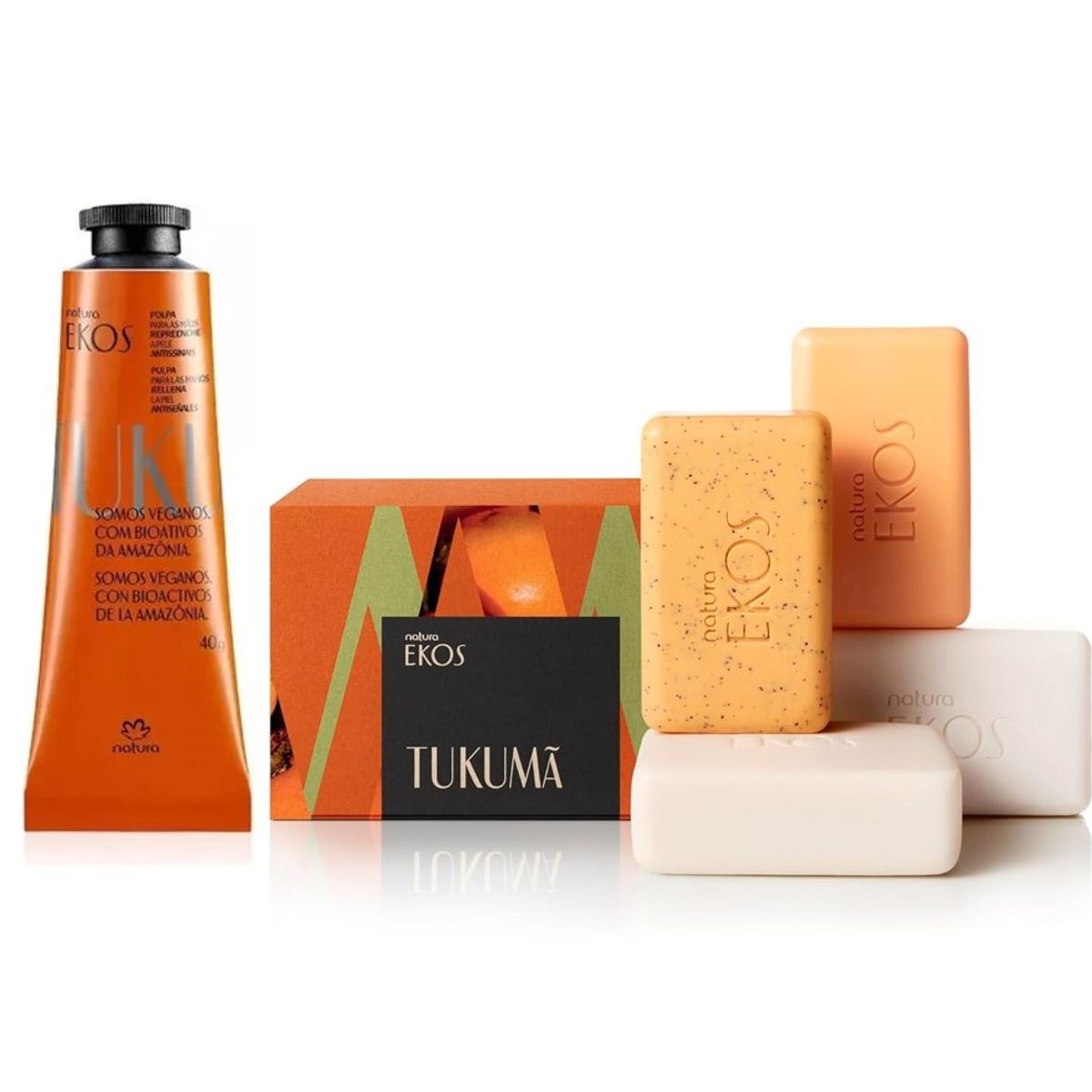 NATURA - Ekos Tukumá Pulpa para Manos y jabon en barra NATURA