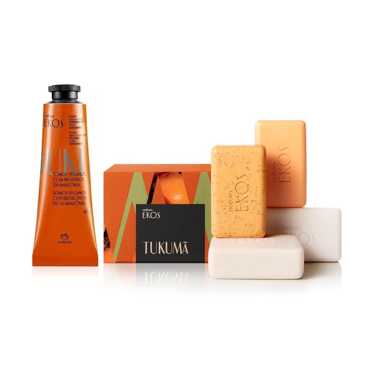 NATURA - Ekos Tukumá Pulpa para Manos y jabon en barra NATURA