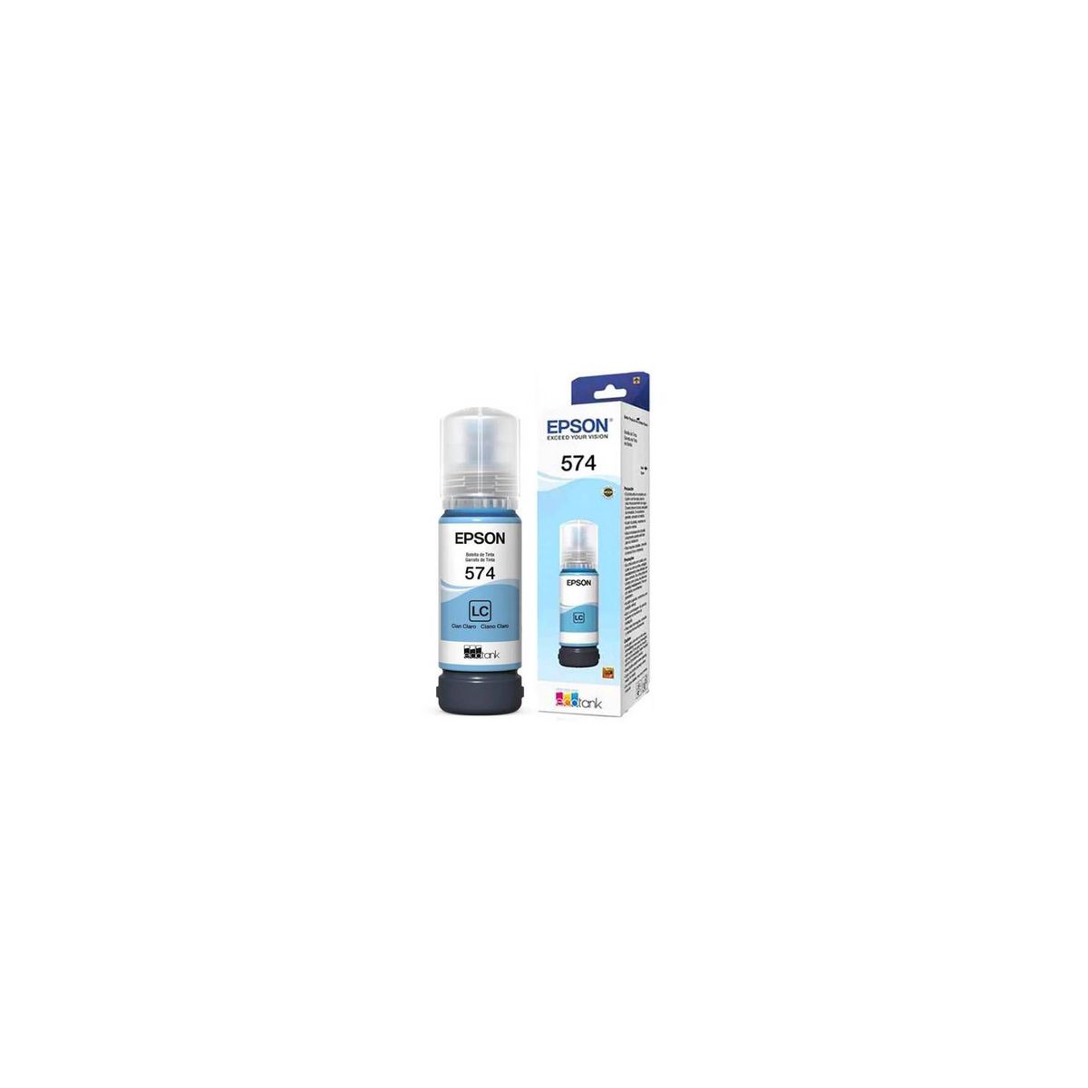EPSON - Botella Tinta Epson CIAN LIGHT 574 T574 T574520 Para L8050 L18050 70ml