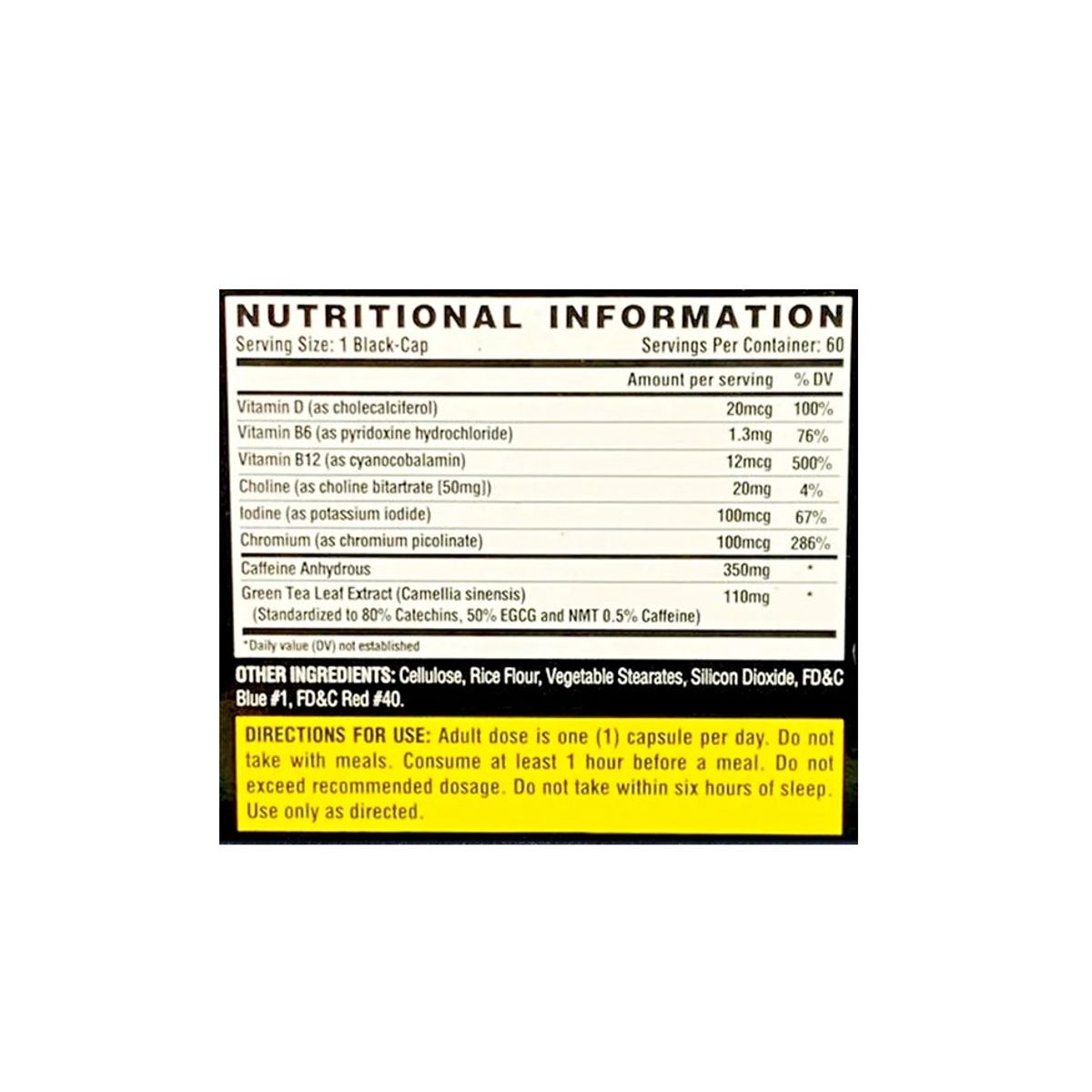 NUTREX RESEARCH - Lipo6 Black Intense 60 Cáps. Quemador de Grasa Nutrex - Tienda Fisica