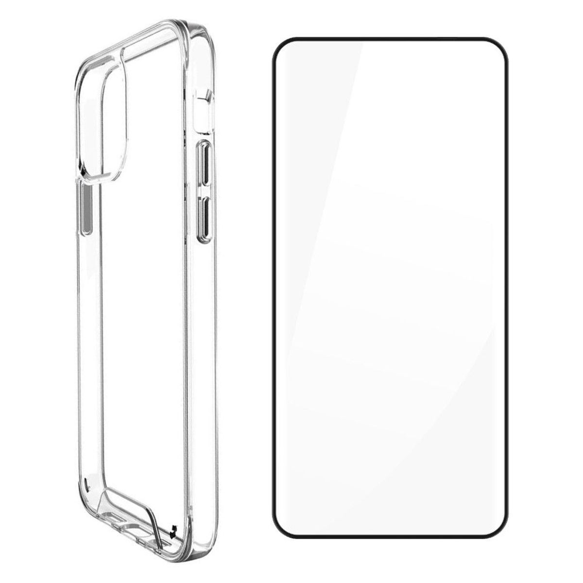 SPACE - Pack Compatible con iPhone 15 de Case Transparente Space y Mica 21D