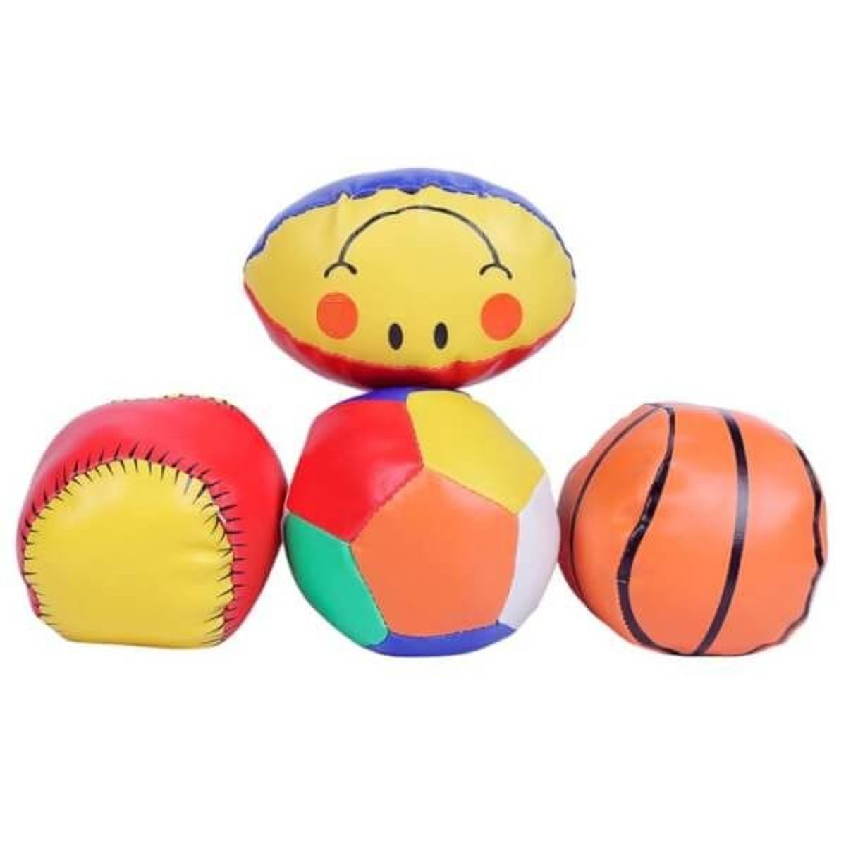 GENERICO - JUGUETE PARA BEBÉ SET x4 PELOTAS DE ESPUMA