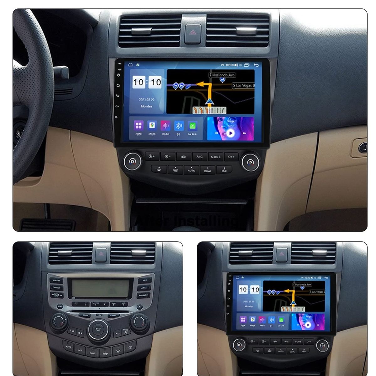 GENERICO - Autoradio Android Pantalla Honda Accord 2003-2007   Carplay