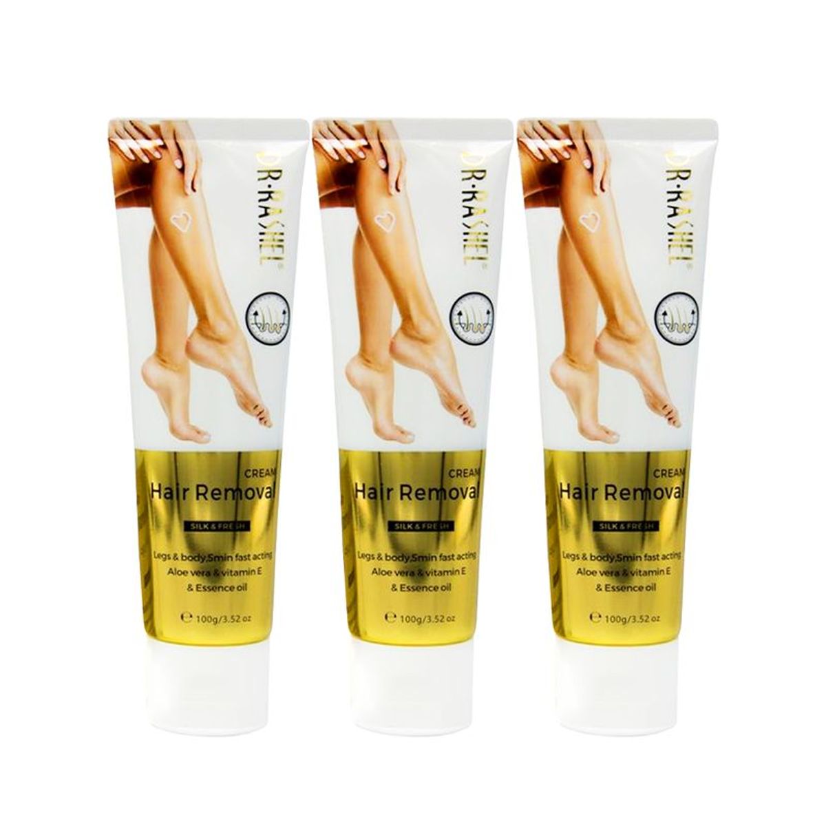 GENERICO - Pack x3 Cremas Depiladoras Dr Rashel