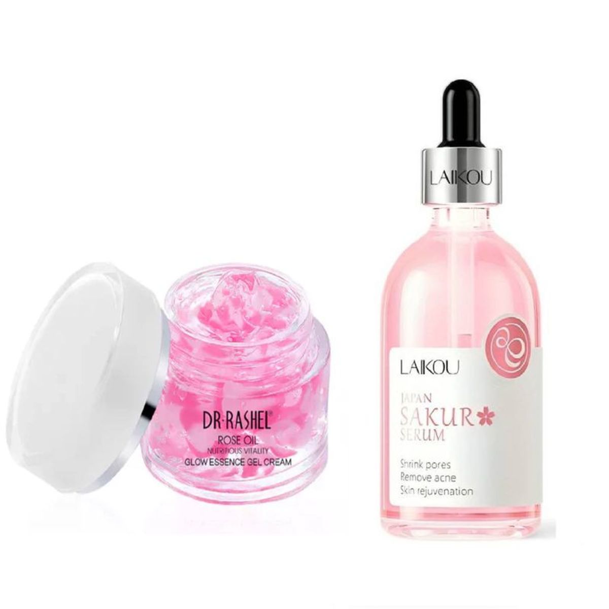 BIOAQUA - Aceite de Rosas  Esencia Brillo Y SERUM JAPAN SAKURA LAIKOU