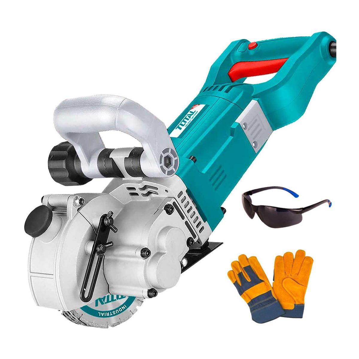 TOTAL TOOLS - ACANALADORA DE PARED 3000W TOTAL MURO CORTADORA DE CONCRETO