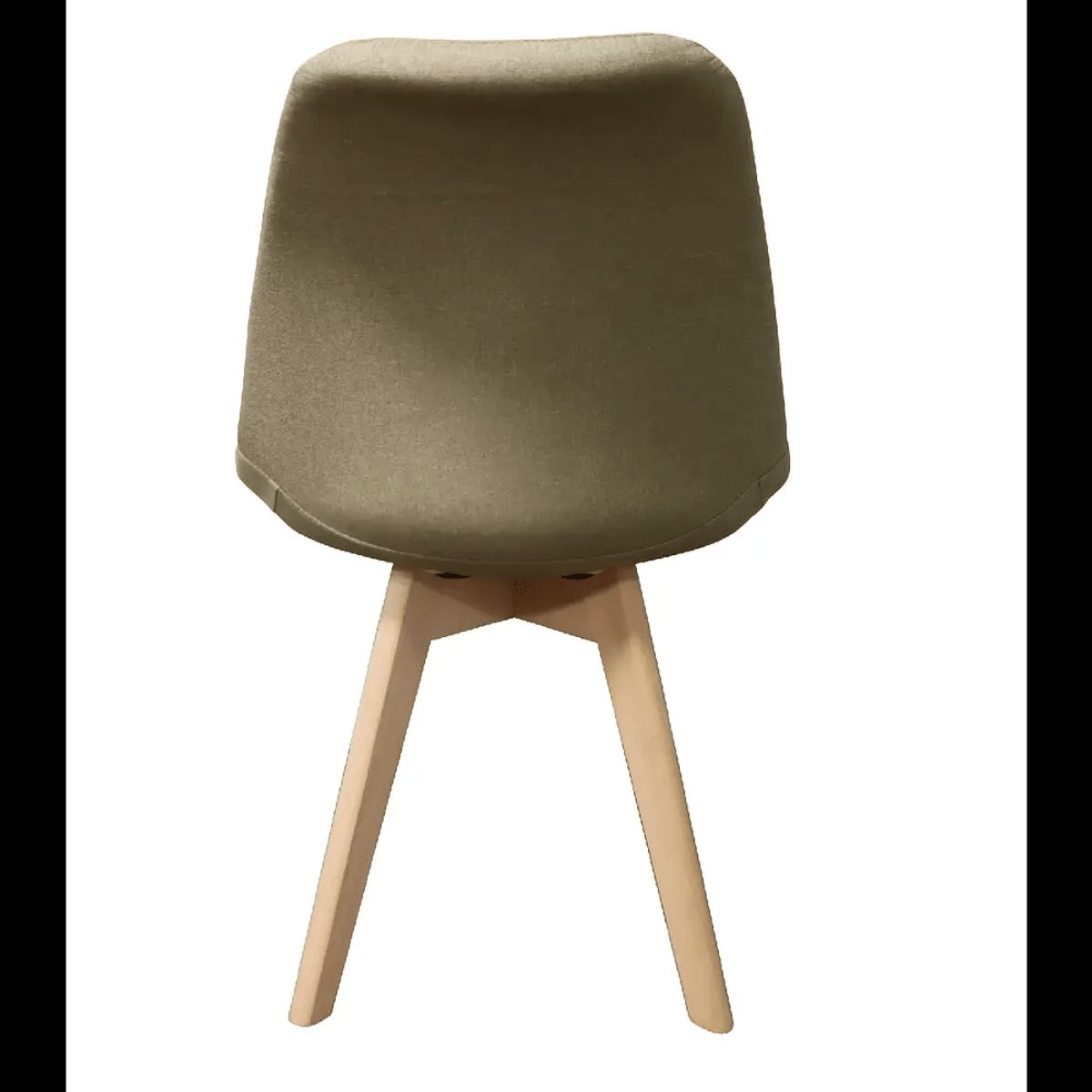 OFIDEAS - Silla de Comedor Eames Acolchado y Forrado en Tela Color Arena Ofideas