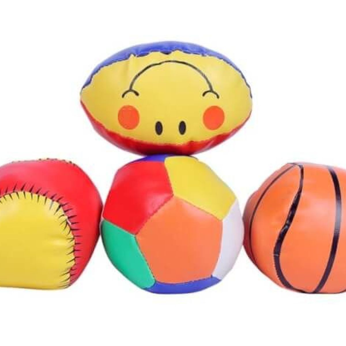 GENERICO - JUGUETE PARA BEBÉ SET x4 PELOTAS DE ESPUMA