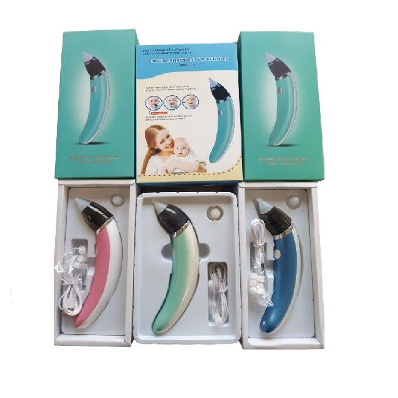 GENERICO - ASPIRADOR NASAL PARA RECIEN NACIDO Y BEBES -  AZUL ACERO