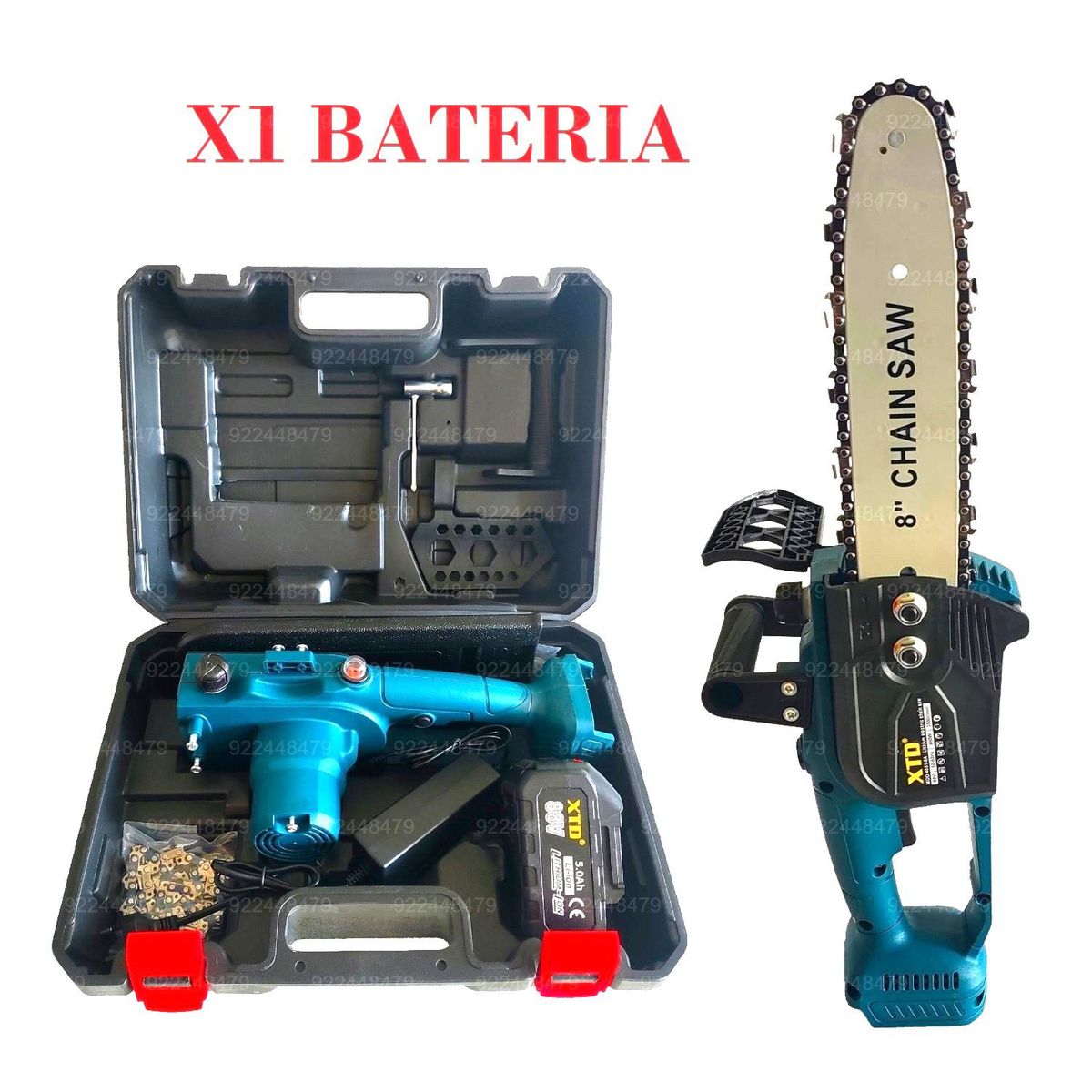 XTD - MOTOSIERRA XTD INALAMBRICO ESPADA 8 PULGADAS MOTOR BL