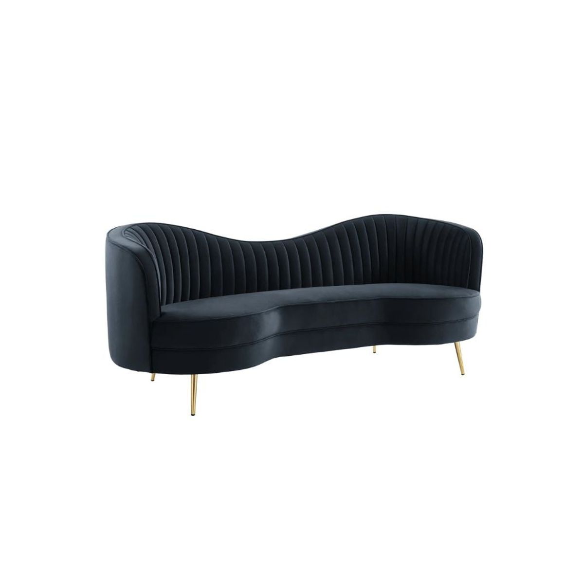 CENTRAL DECCO - SOFA 3 CUERPOS PUJI NEGRO