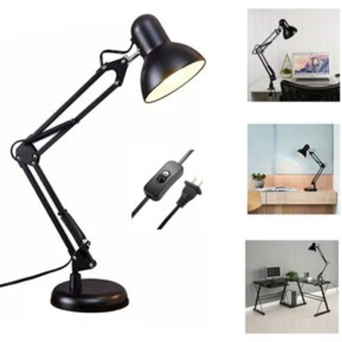 GENERICO - LÁMPARA DE INGENIEROS PARA ESCRITOTORIO - NEGRO