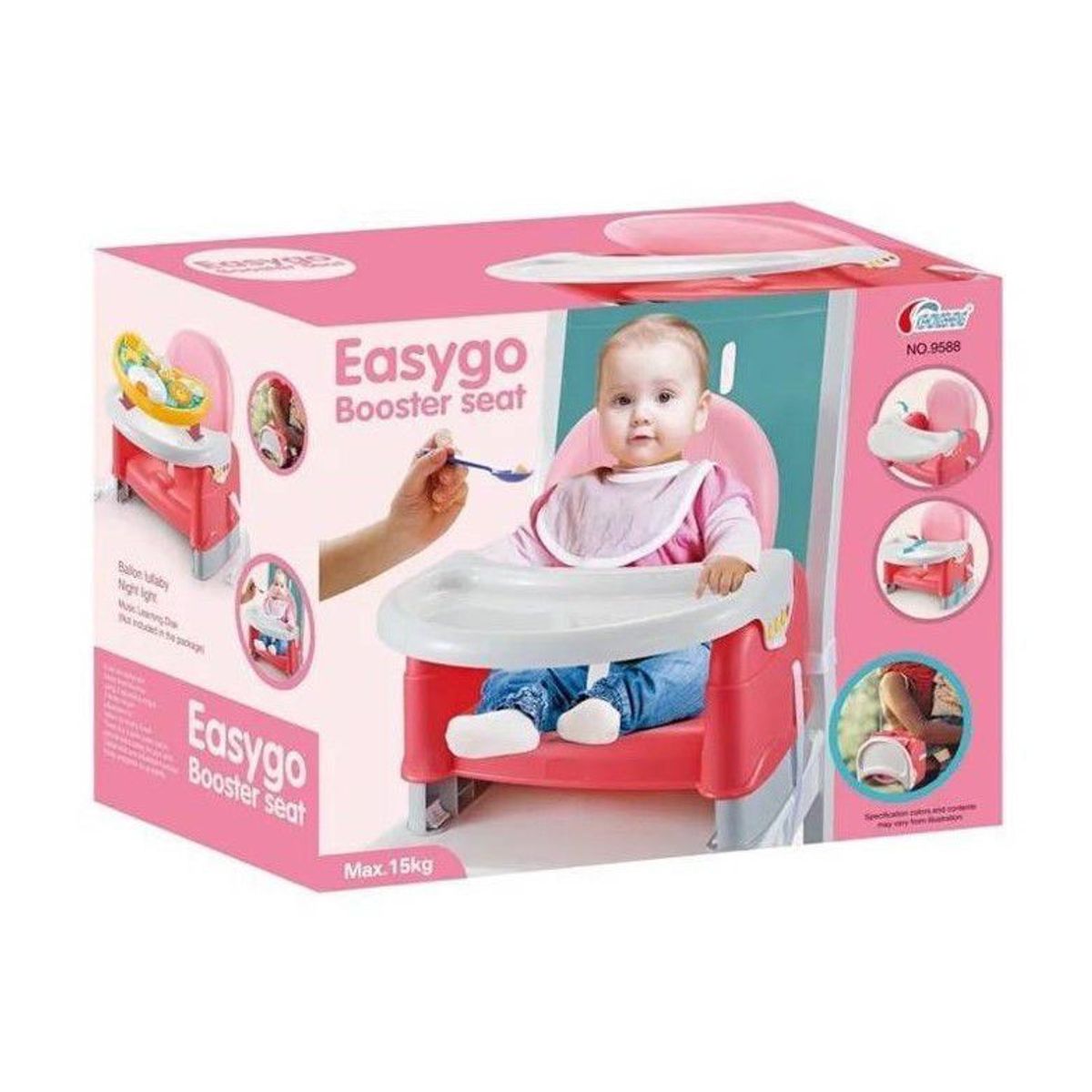 IDEAL BABY & KIDS - COMEDOR DINAMICO PARA BBES- ROSADO