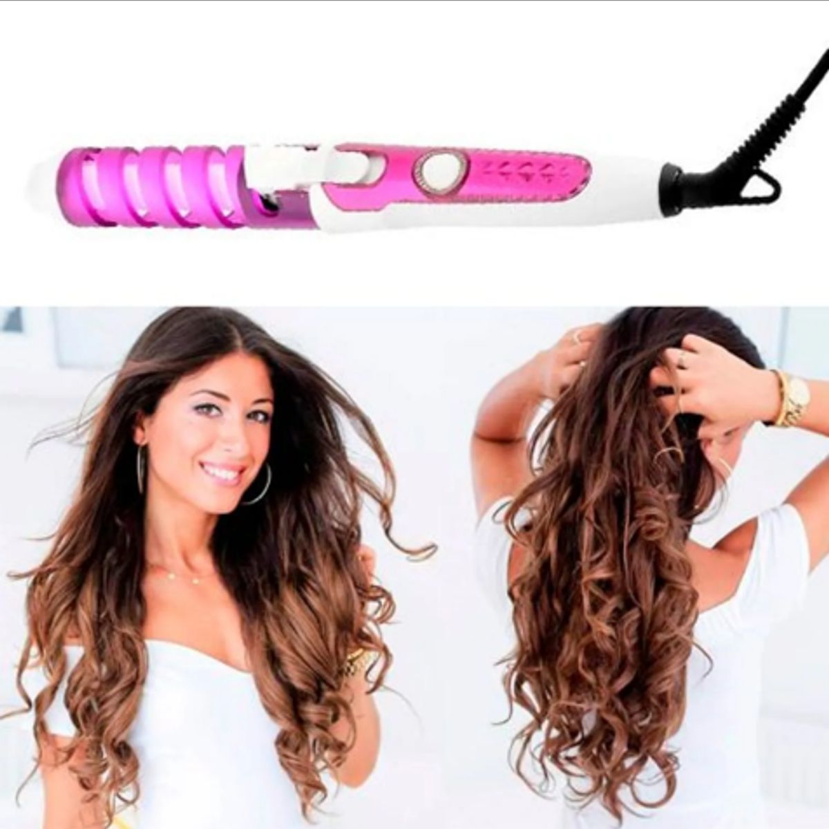 GENERICO - Tenaza Rizador Ondulador De Cabello Electrico Facil De Usar