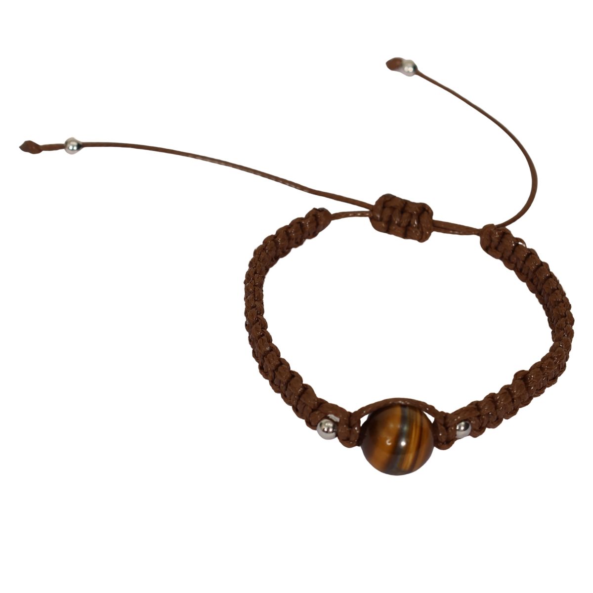 GENERICO - Pulsera One Eye  piedra natural Ojo de tigre Unisex