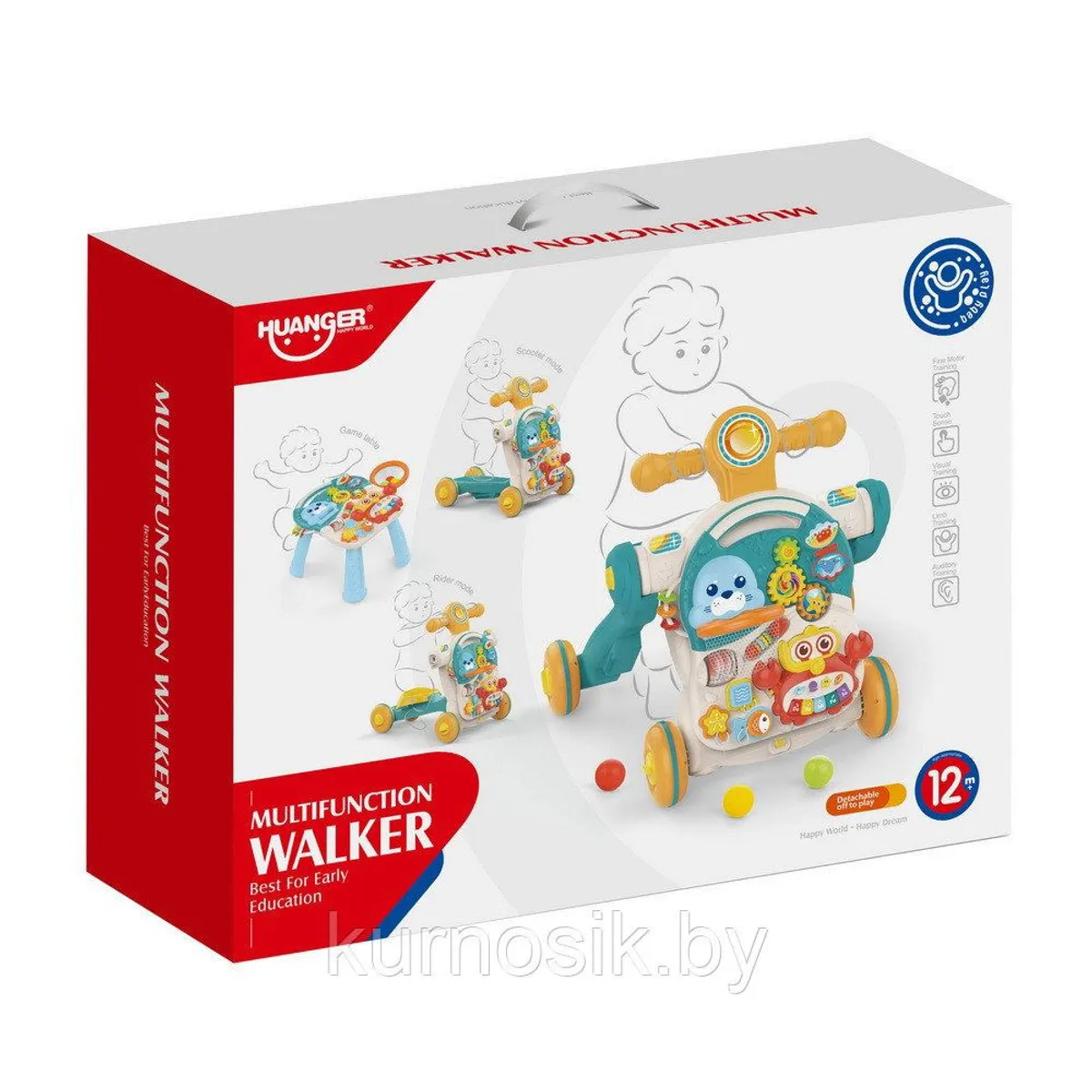 HUANGER - CAMINADOR  PARA BEBE 4 EN 1 CON CENTRO DE ACTIVIDADES