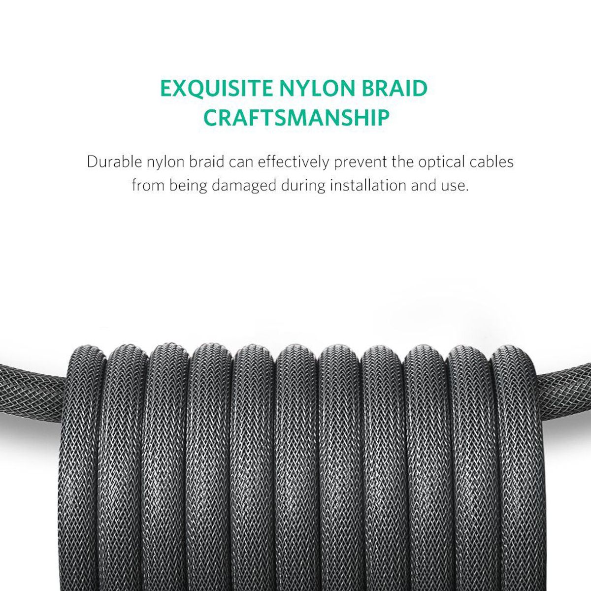 UGREEN - Cable de Audio Digital Óptico 3m Ugreen Toslink/SPDIF AV108 - 10541