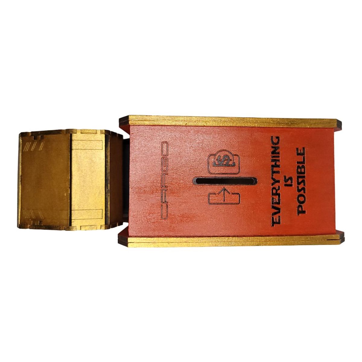 GENERICO - Alcancía Camión Moderno - MDF Trupan y Acrílico