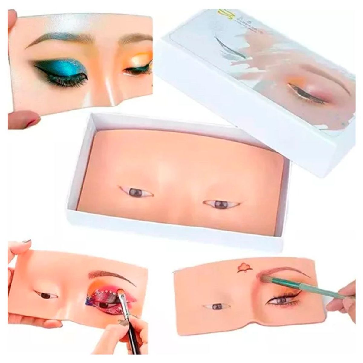 GENERICO - Cara para Practica de Maquillaje Cosmético Silicona