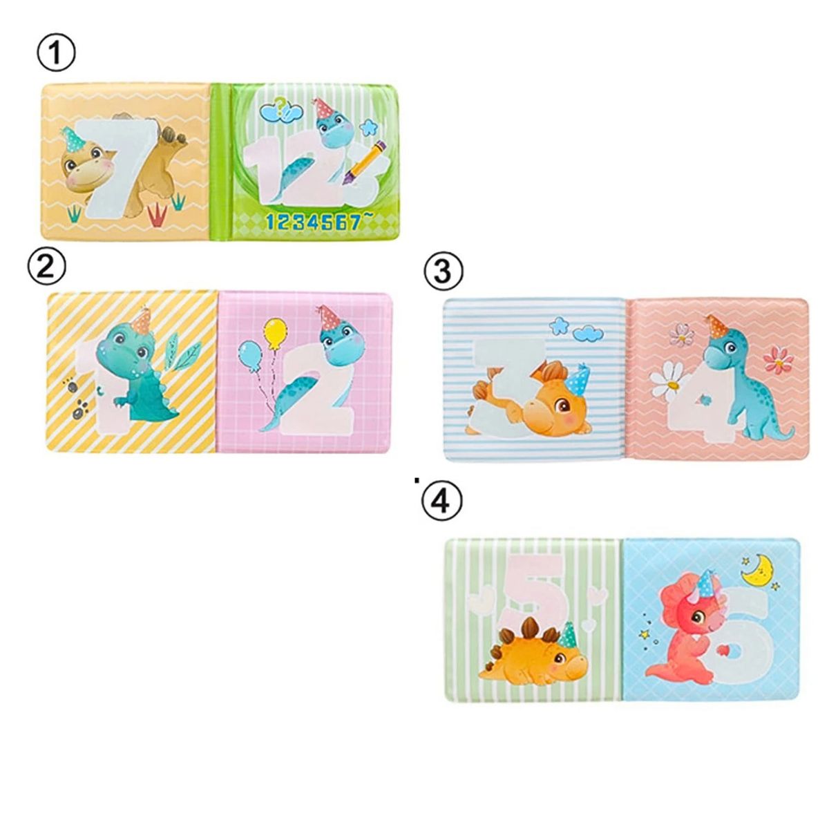 GENERICO - Libro Magico de Baño para bebes Dino123