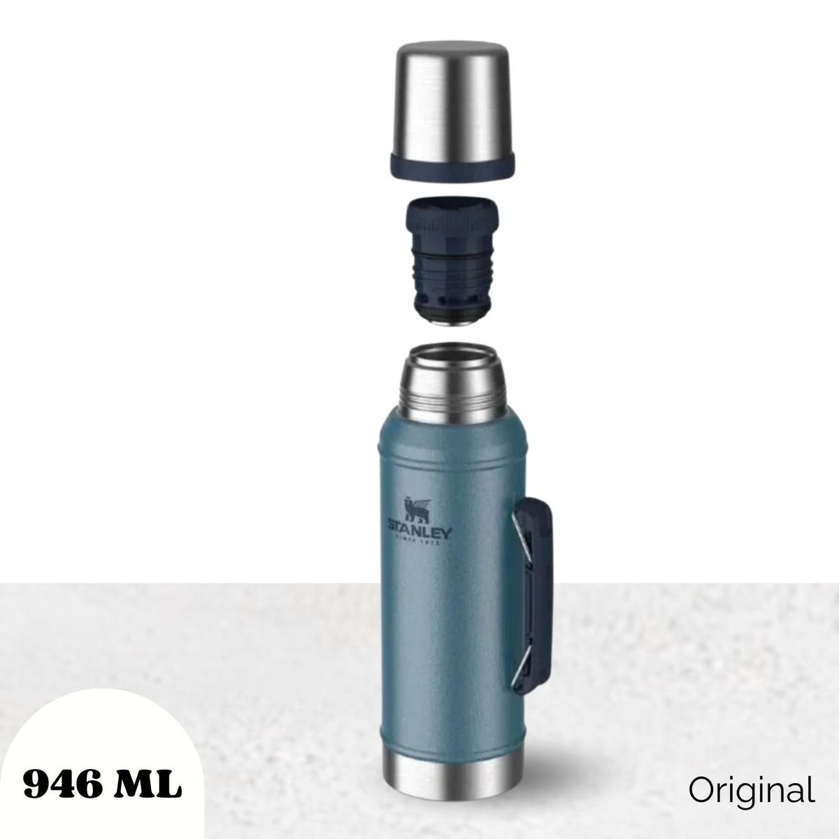 STANLEY - Termo Stanley Classic Azul Hammertone Lake 946ml