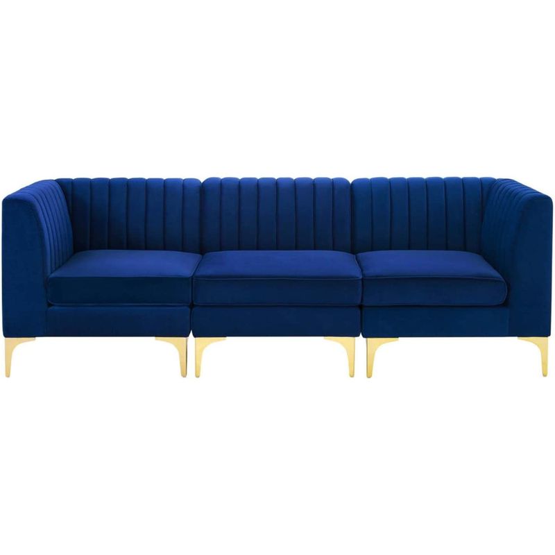 CENTRAL DECCO - SOFA MODULAR 3 CUERPOS ZAID AZUL NOCHE
