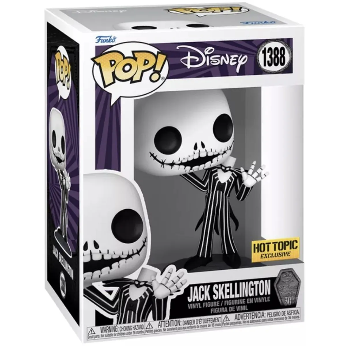 FUNKO - Jack Skellington Funko Pop 1388 Exclusivo Extraño Mundo Jack