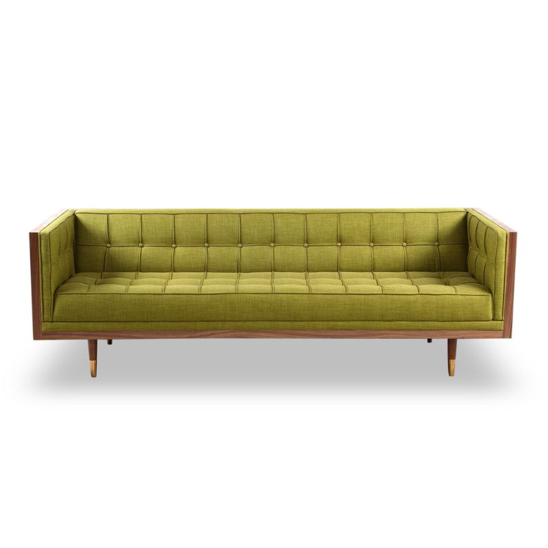 CENTRAL DECCO - SOFA 3 CUERPOS HANIEL VERDE OLIVA