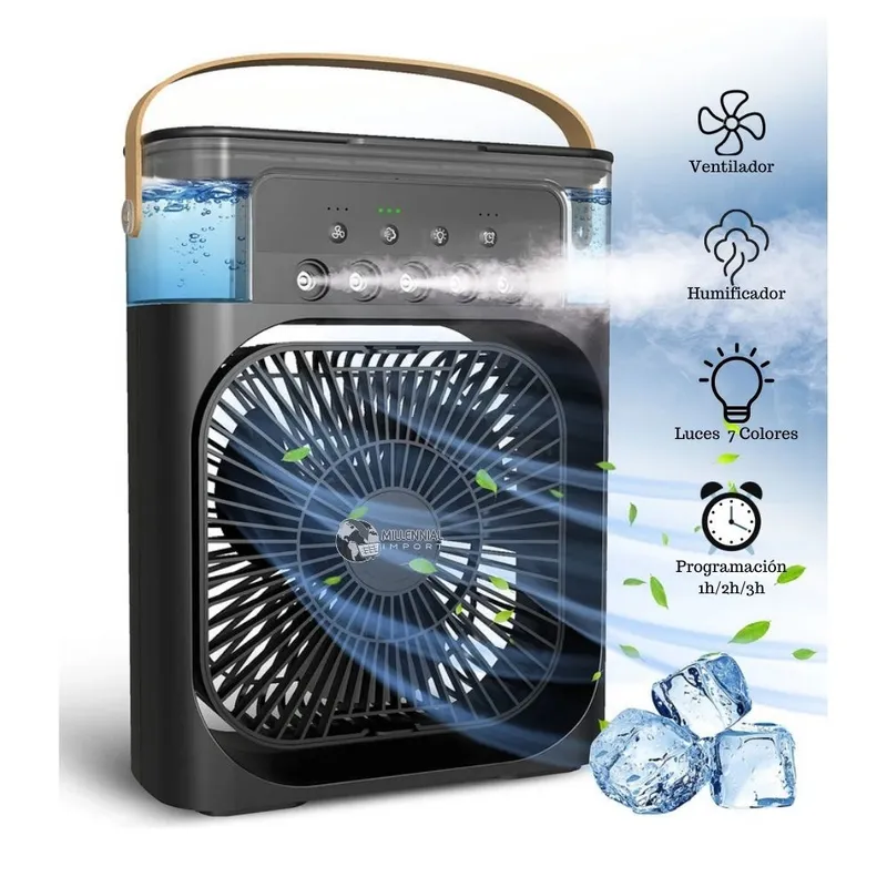 GENERICO - Ventilador + Humificador Enfriador Aire Acondicionado 3 en 1