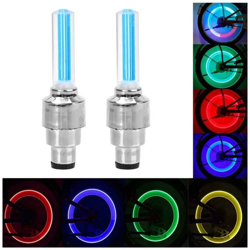 GENERICO - Tapa De  Piton Llanta Luz Led Universal Auto Camioneta Moto