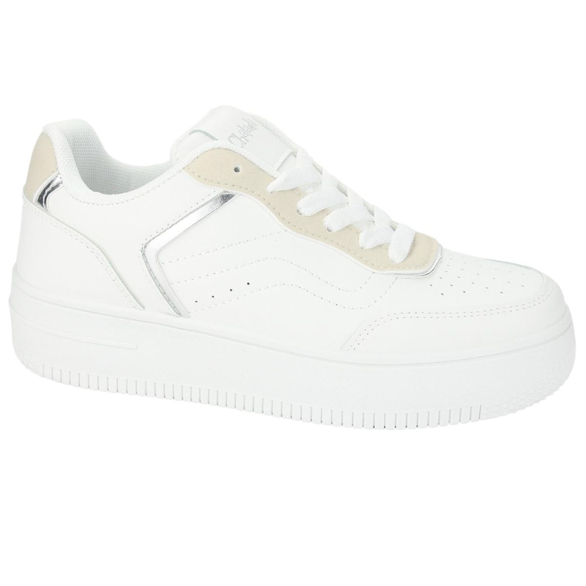 CHALADA - Zapatillas Mujer Blanco Plataforma Chalada Joggo-1