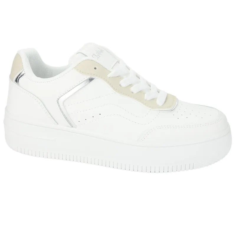 CHALADA - Zapatillas Mujer Blanco Plataforma Chalada Joggo-1